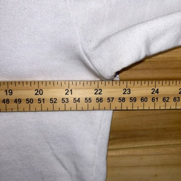 MTV Sweater Womens Juniors XL 15/17 White 1/4 Zip Long Sleeve Crop Top Shirt - Picture 5 of 6